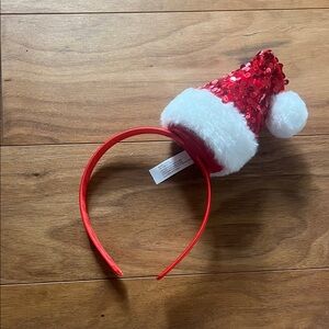 Red Sequin Santa Hat Headband